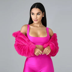 Power Puff Women’s Rose Crop Jacket | Rave Set
