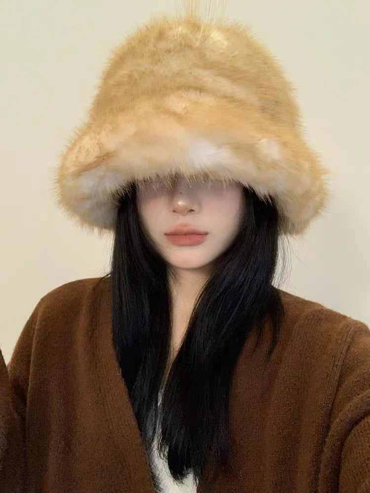 Sandstone Cozy Plush Bucket Hat | Rave Set