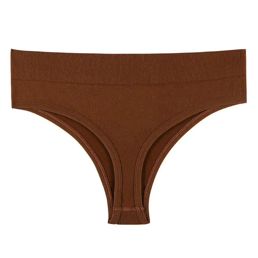 Women's Brown Dusk Seamless Cheeky Bottom | Rave Set