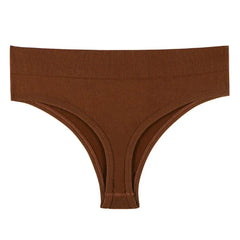 Women's Brown Dusk Seamless Cheeky Bottom | Rave Set