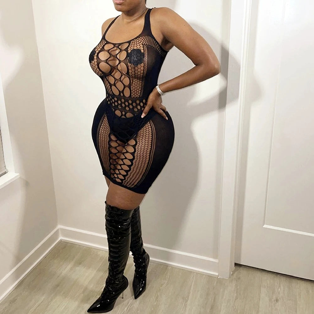 Eclipse Net Racer Dress | Rave Set