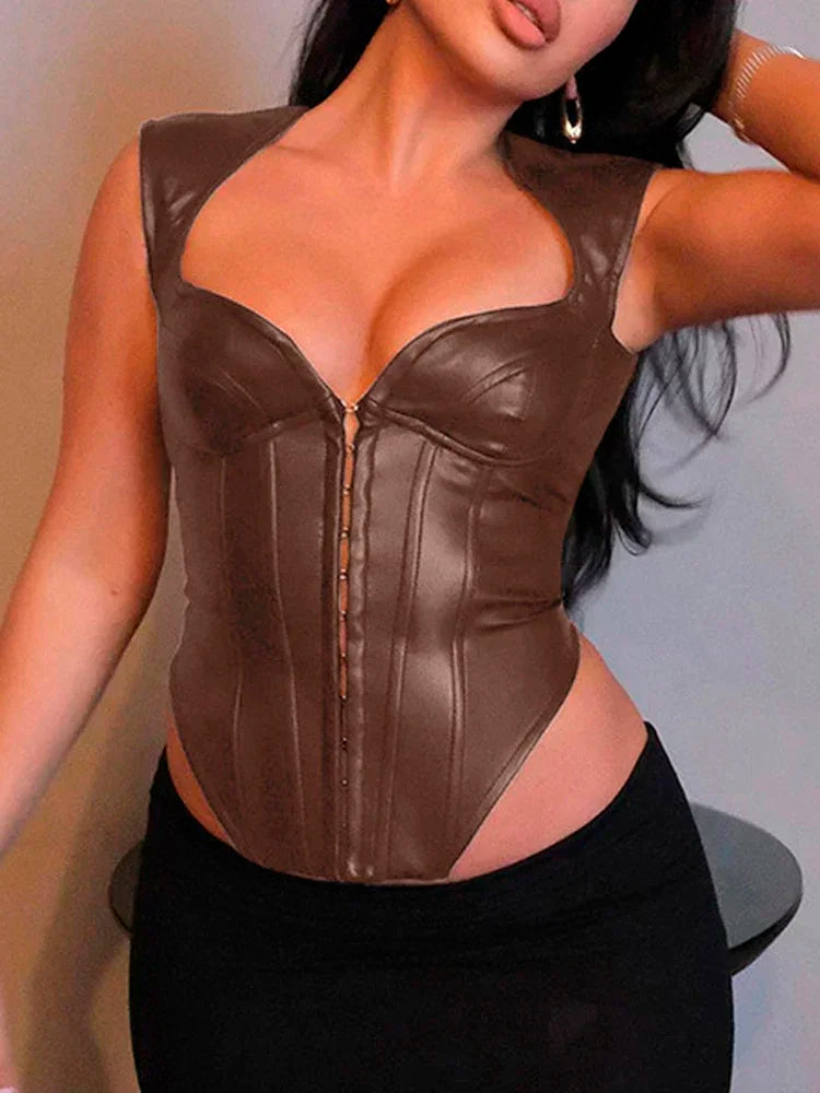 Bronze Circuit Corset Top | Rave Set