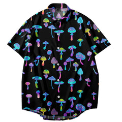 Neon Glow Mushroom Jersey Shirt | Rave Set