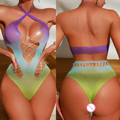 Luminous Tide Bodysuit for Women | Rave Set
