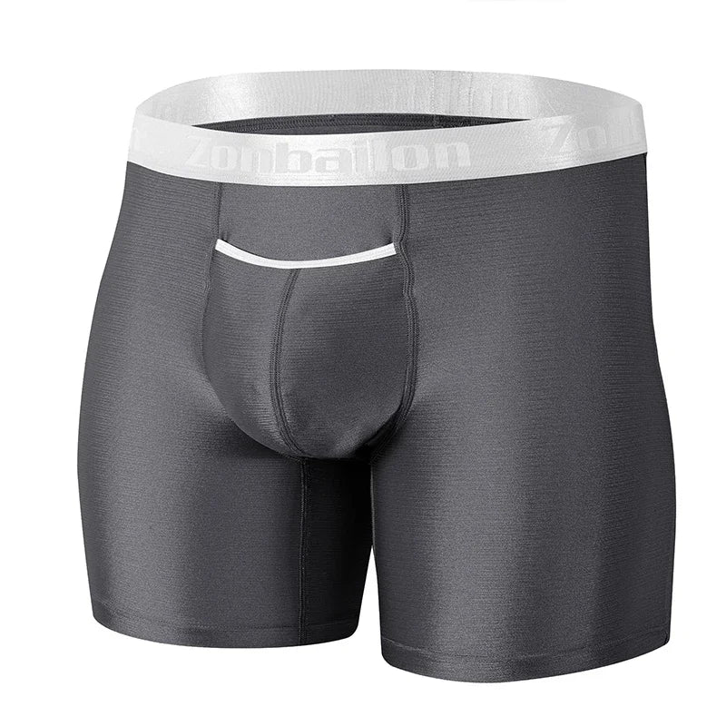 Contour Fit Breathable Boxer Briefs for Men Steel Gray | Rave Set