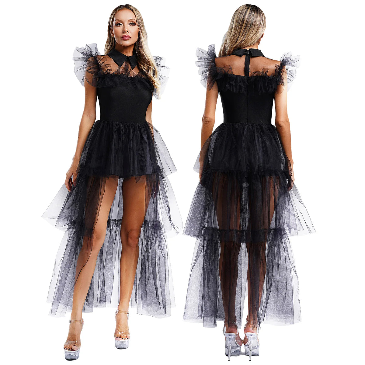 Shadow Waltz Layered Tulle Dress | Rave Set