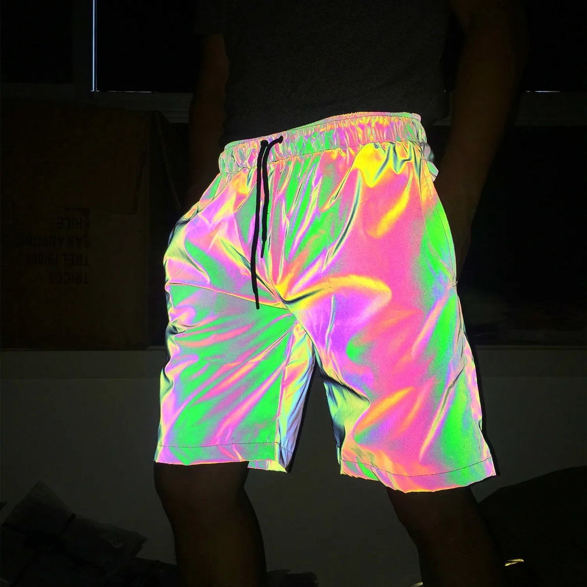 Reflective Urban Style Shorts | Rave Set