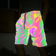 Reflective Urban Style Shorts | Rave Set