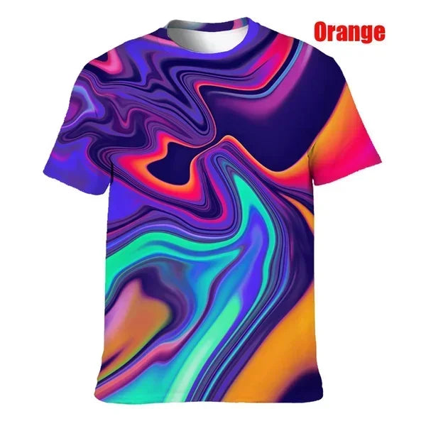 Orange Nova 3D Psychedelic Tee | Rave Set