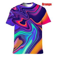 Orange Nova 3D Psychedelic Tee | Rave Set