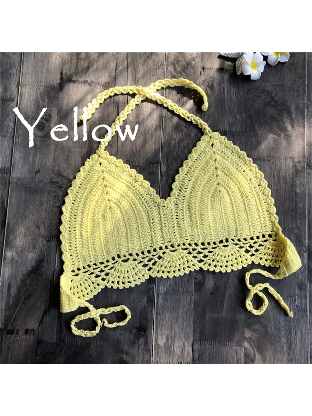 Sunbeam Crochet Bikini Top | Rave Set