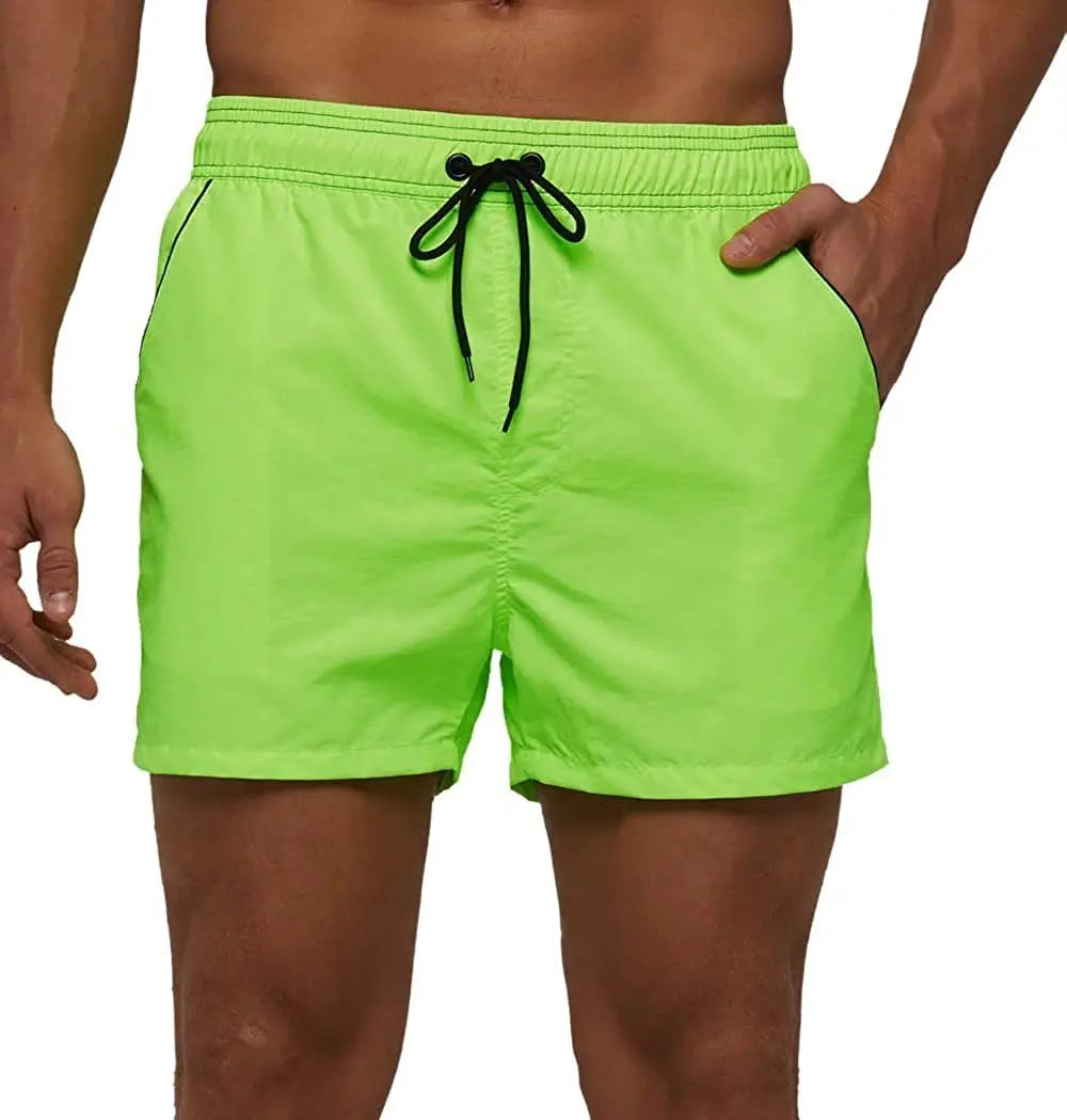Neon Drawstring Swim Shorts for Men | Rave Set