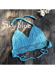 Sky Breeze Crochet Bikini Top | Rave Set