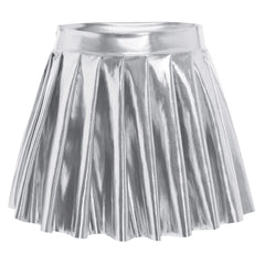 Lunar Shine Metallic Mini Skirt | Rave Set