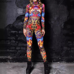 Chromatic Vortex Full-Body Jumpsuit  | Rave Set