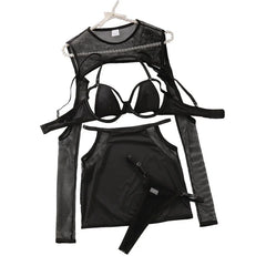 Black Mirage Women’s 4Pc Set | Rave Set