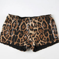 Leopard Print Mini Shorts for Women | Rave Set