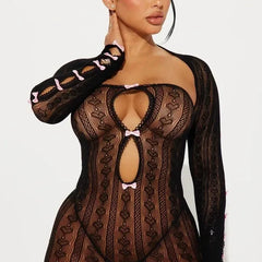 Wild Romantic Women's Net Shrug & Dress Set | Rave Set