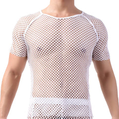 Sheer Netted Tee for Men | Rave Set