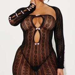 Wild Romantic Women's Net Shrug & Dress Set | Rave Set