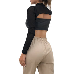 Dark Street O-Ring Mesh Shrug | Rave Set