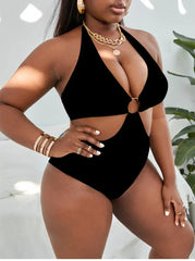 Black Core Women’s O-Ring One-Piece | Rave Set