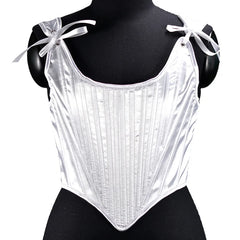 Pearl Glow Women’s Satin Corset Top | Rave Set