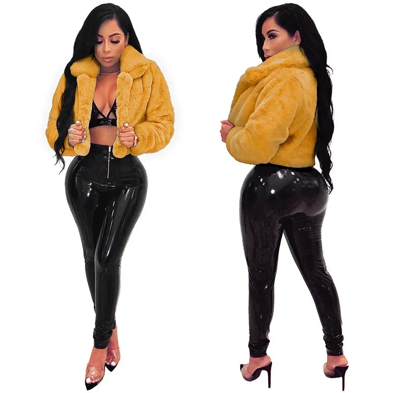 Power Puff Women’s Yellow Crop Jacket | Rave Set