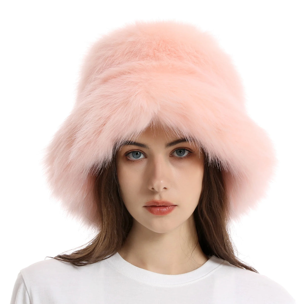 Blush Cloud Plush Bucket Hat | Rave Set