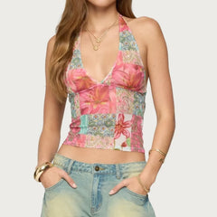 Petal Patch Halter Top | Rave Set