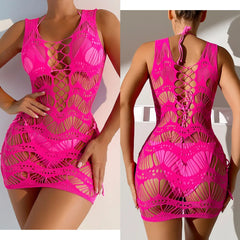 Electric Wave Lace Mini Dress | Rave Set