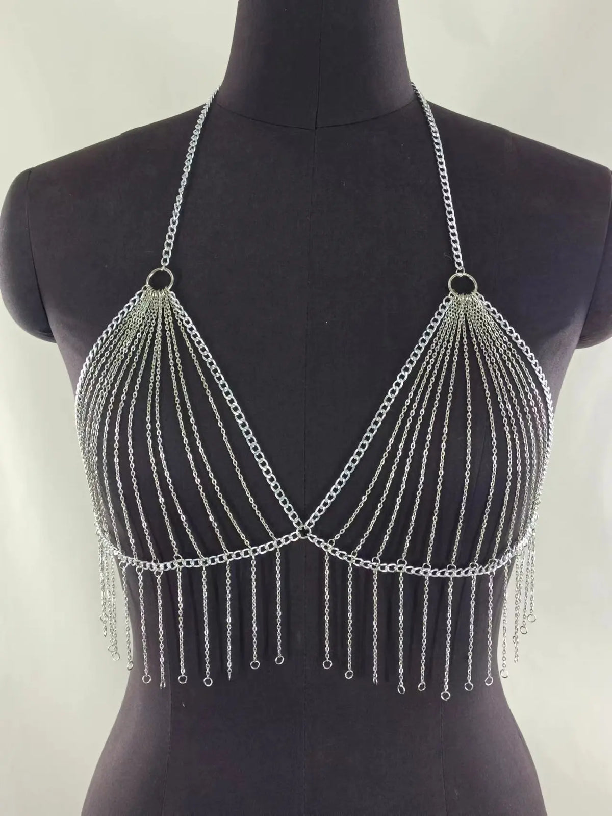 Crystal Drape Chain Women's Top | Rave Set