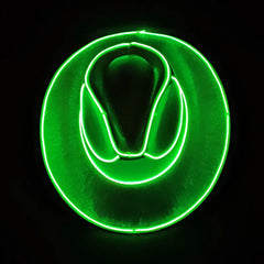Neon Outlaw Light Green LED Cowboy Hat | Rave Set