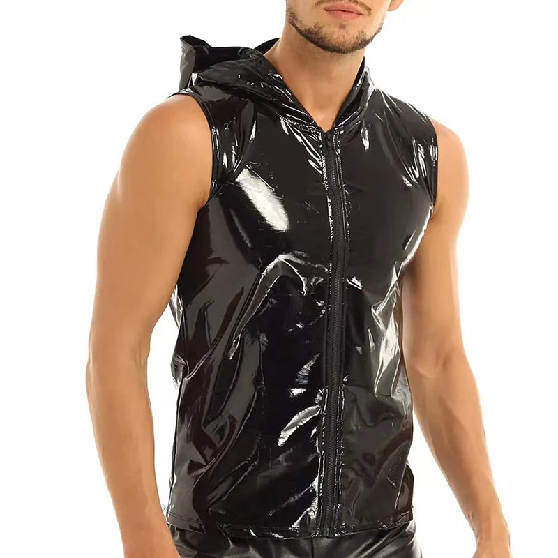 Dark Mode Men's Hooded Tank Top | Rave Set