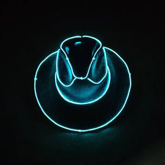 Neon Outlaw Transparent LED Cowboy Hat | Rave Set