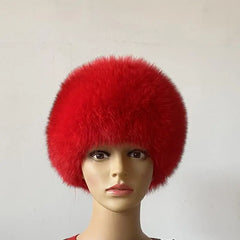 Soft Wine Faux Fur Winter Hat | Rave Set