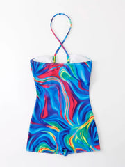 Color Pop Cut-Out Women's Suit | Rave Set