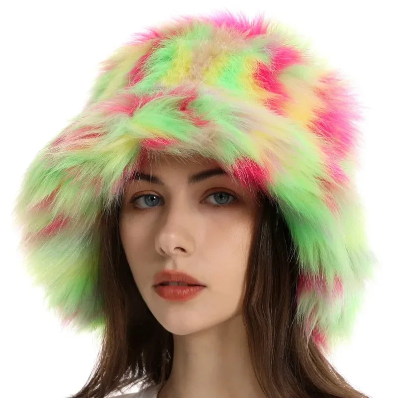Electric Pop Plush Bucket Hat | Rave Set