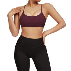 VibeWave Wine Red Women's Sports Top | Rave Set