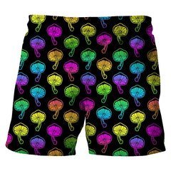 Multicolor Drawstring Board Shorts for Men | Rave Set