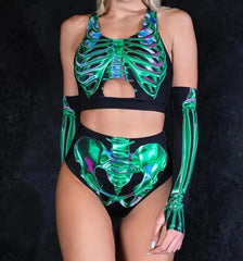 Neon Necromancer Women's Set | Rave Set