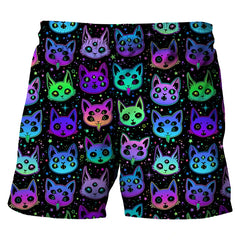 Multicolor Drawstring Board Shorts for Men | Rave Set
