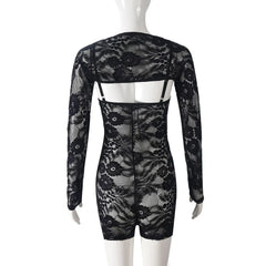 Moonlit Lace Women's Duo Set | Rave Set