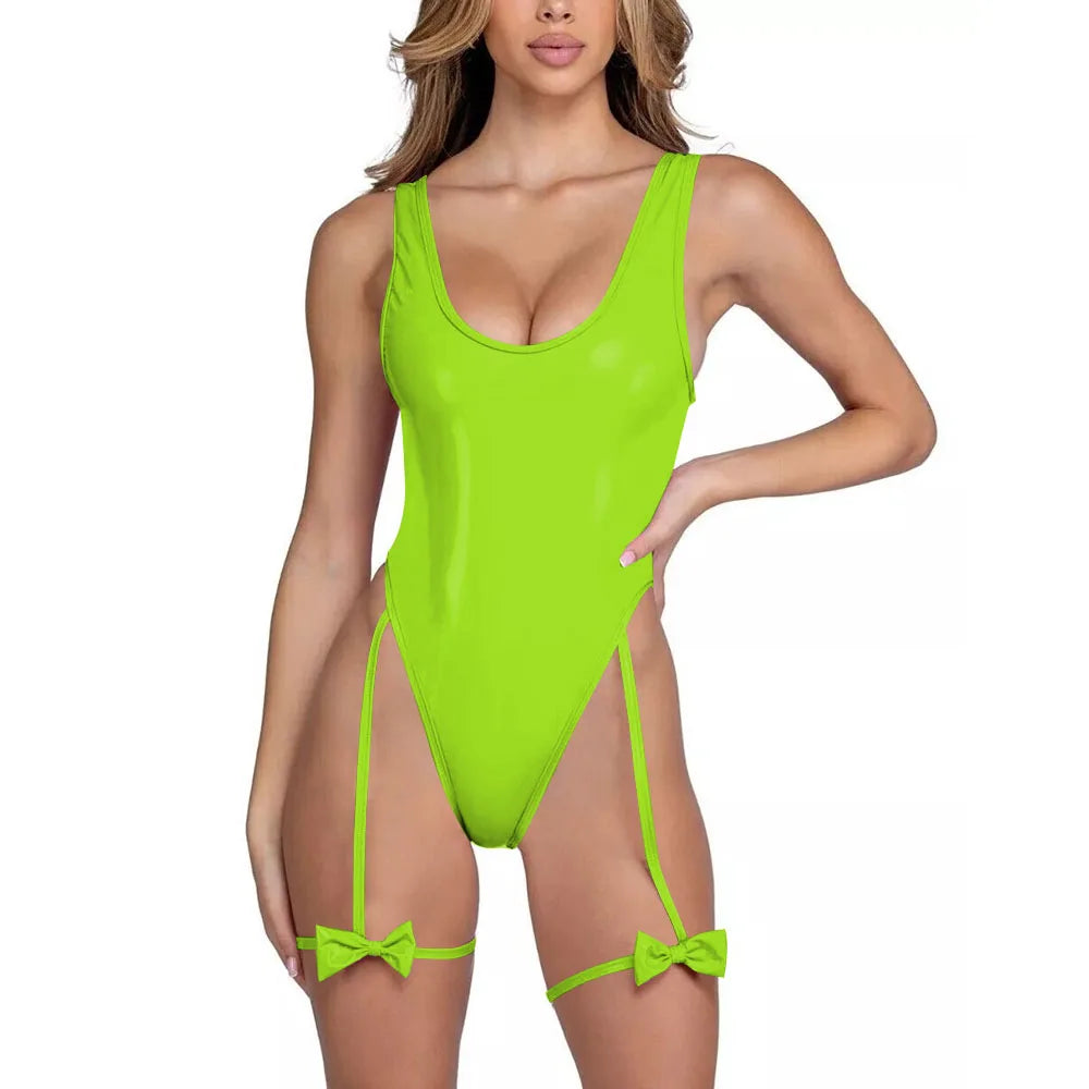 Meadow Muse Bow Strap Bodysuit | Rave Set