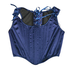 Navy Dream Women’s Satin Corset Top | Rave Set