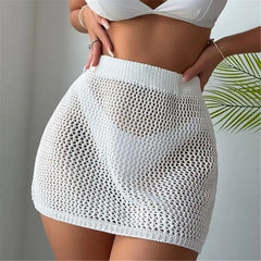 White Sand Crochet Beach Skirt | Rave Set