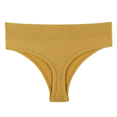 Women's Yellow Aura Seamless Cheeky Bottom | Rave Set