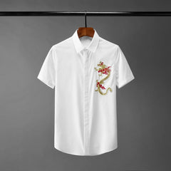 Fire Serpent Embroidered Shirt | Rave Set