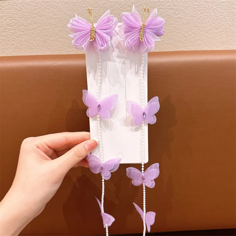 Mystic Wing Lavender Hair Tassel Clip | Rave Set