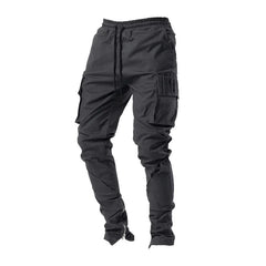 Zipper Pocket Cargo Pants for Men Gray| Rave Set
